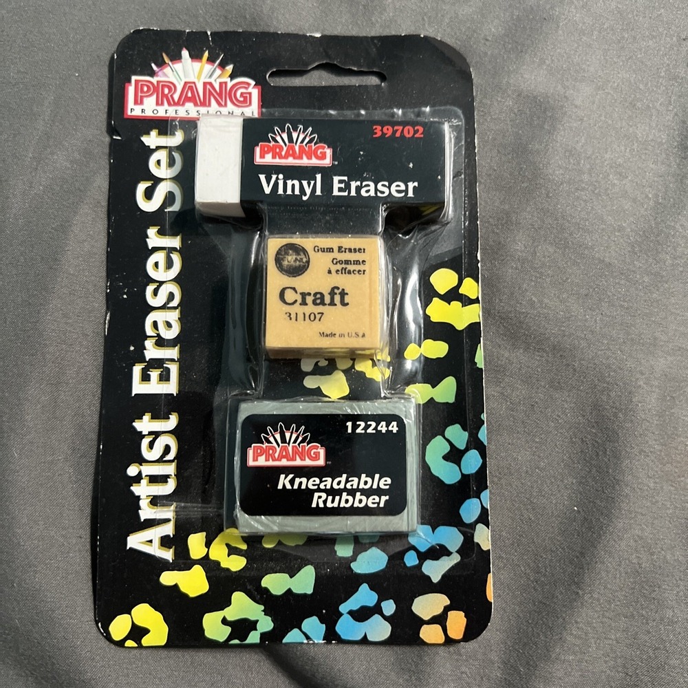 Artist Eraser Set Prang Kneaded Rubber Craft Gum Eraser Vinyl Block Eraser Dixon